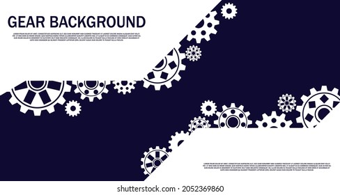 Abstract gear symbols pattern Hi-tech Technology background EP.17.Hi-tech communication concept innovation background vector