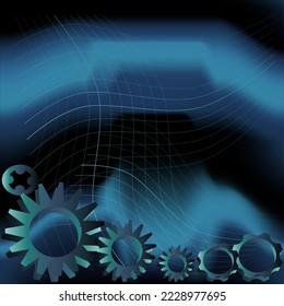 Abstract Gear Vector Illustration Background and wallpaper