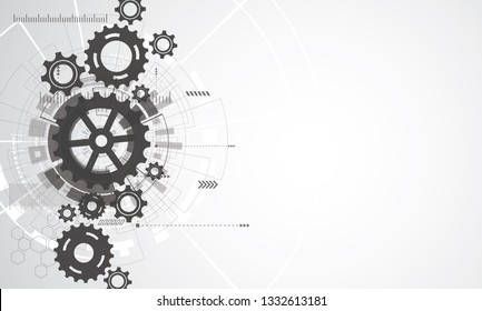 Vector Futuristic Technology 3d White Paper Stock Vector (Royalty Free ...