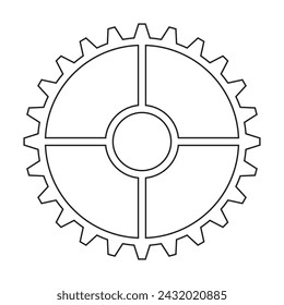 Abstract gear wheels. Vector design template. Gear design over gray background, vector illustration.7891