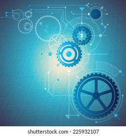 Abstract gears background