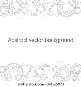 Abstract gears background. Background for header, poster, science festival or conference report. 