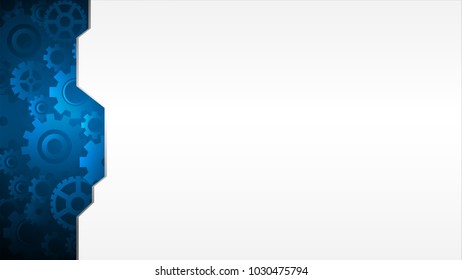 Abstract gears background, vector illustration