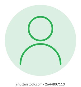 abstrato cor verde usuário avatar ícone design plano
