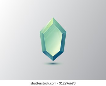 Abstract Gem Logo. Vector Illustration. Isolated icon.