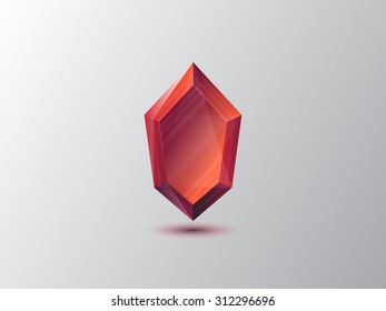 Abstract Gem Logo. Vector Illustration. Isolated icon.