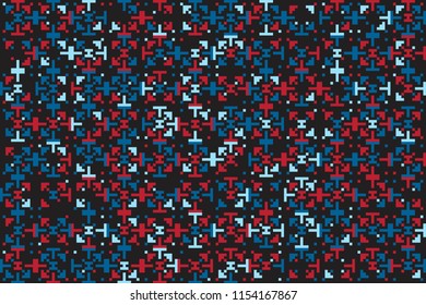 Abstract gemetric pattern with colored elements