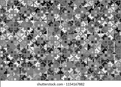 Abstract gemetric pattern with colored elements
