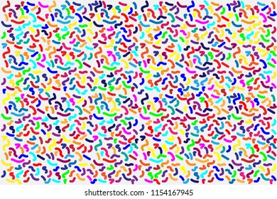 Abstract gemetric pattern with colored elements