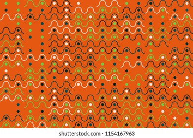 Abstract gemetric pattern with colored elements