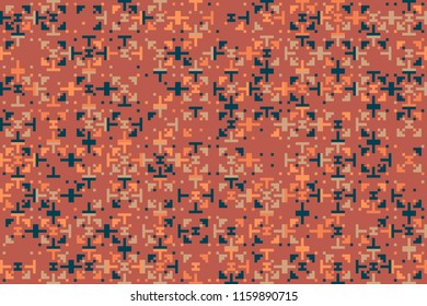 Abstract gemetric pattern with colored elements