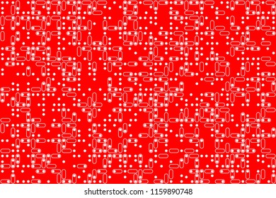 Abstract gemetric pattern with colored elements