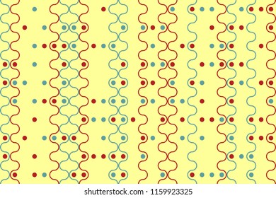 Abstract gemetric pattern with colored elements