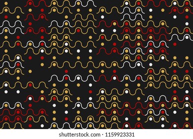 Abstract gemetric pattern with colored elements