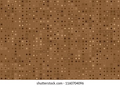 Abstract gemetric pattern with colored elements