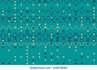 Abstract gemetric pattern with colored elements