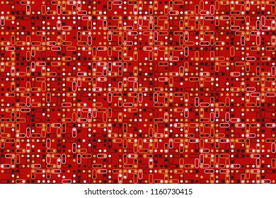 Abstract gemetric pattern with colored elements