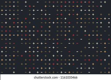 Abstract gemetric pattern with colored elements