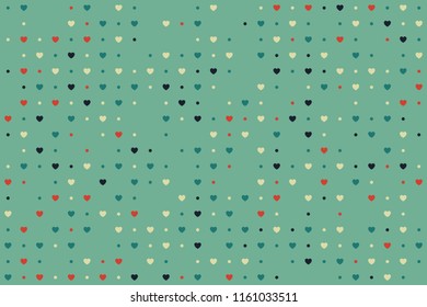 Abstract gemetric pattern with colored elements
