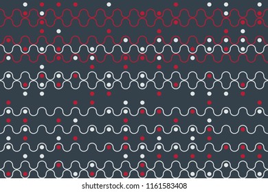 Abstract gemetric pattern with colored elements