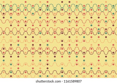 Abstract gemetric pattern with colored elements