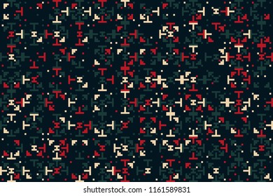 Abstract gemetric pattern with colored elements