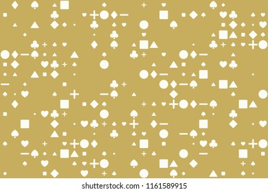 Abstract gemetric pattern with colored elements