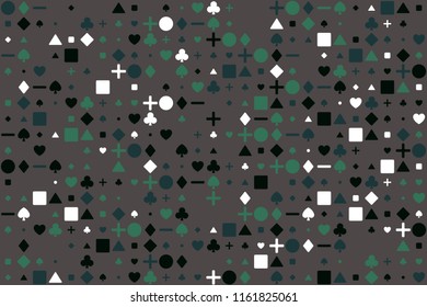 Abstract gemetric pattern with colored elements