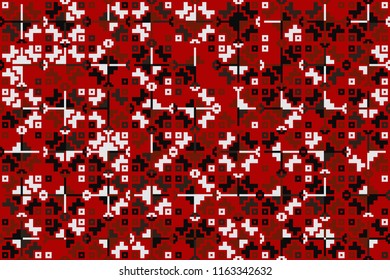 Abstract gemetric pattern with colored elements