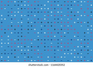 Abstract gemetric pattern with colored elements