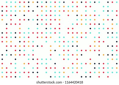 Abstract gemetric pattern with colored elements