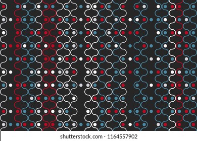 Abstract gemetric pattern with colored elements