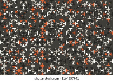 Abstract gemetric pattern with colored elements