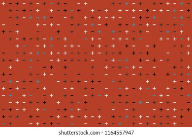 Abstract gemetric pattern with colored elements