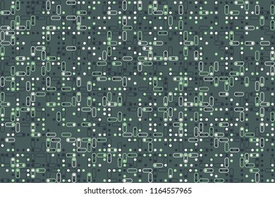 Abstract gemetric pattern with colored elements