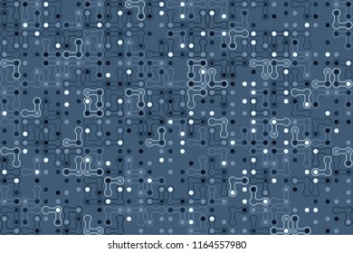 Abstract gemetric pattern with colored elements