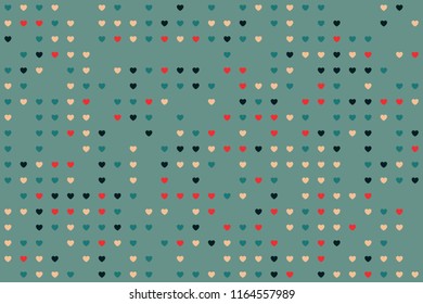 Abstract gemetric pattern with colored elements