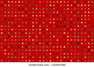 Abstract gemetric pattern with colored elements