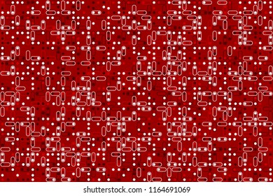 Abstract gemetric pattern with colored elements