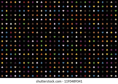 Abstract gemetric pattern with colored elements