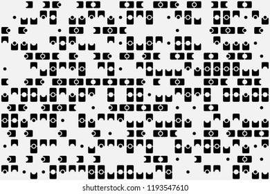 Abstract gemetric pattern with colored elements