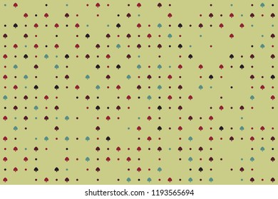 Abstract gemetric pattern with colored elements
