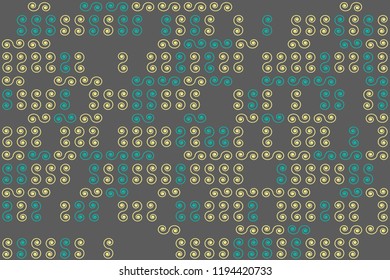 Abstract gemetric pattern with colored elements