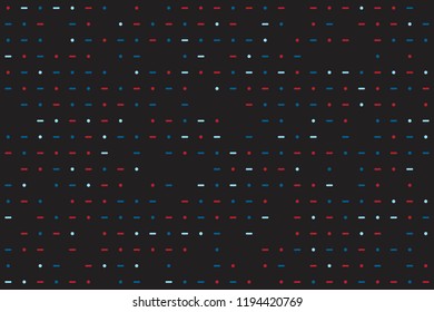 Abstract gemetric pattern with colored elements