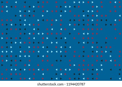 Abstract gemetric pattern with colored elements