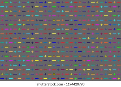 Abstract gemetric pattern with colored elements