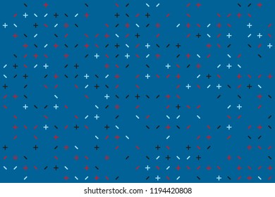 Abstract gemetric pattern with colored elements