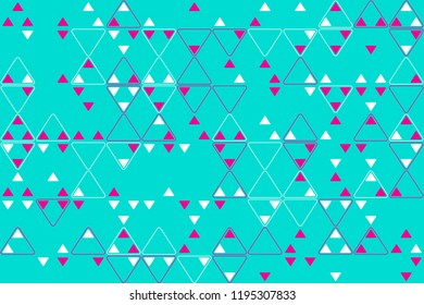 Abstract gemetric pattern with colored elements