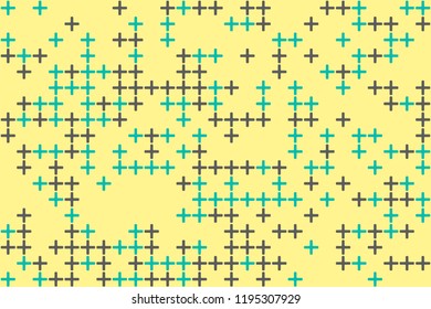 Abstract gemetric pattern with colored elements