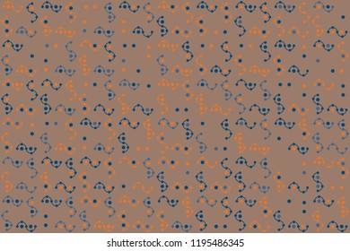 Abstract gemetric pattern with colored elements